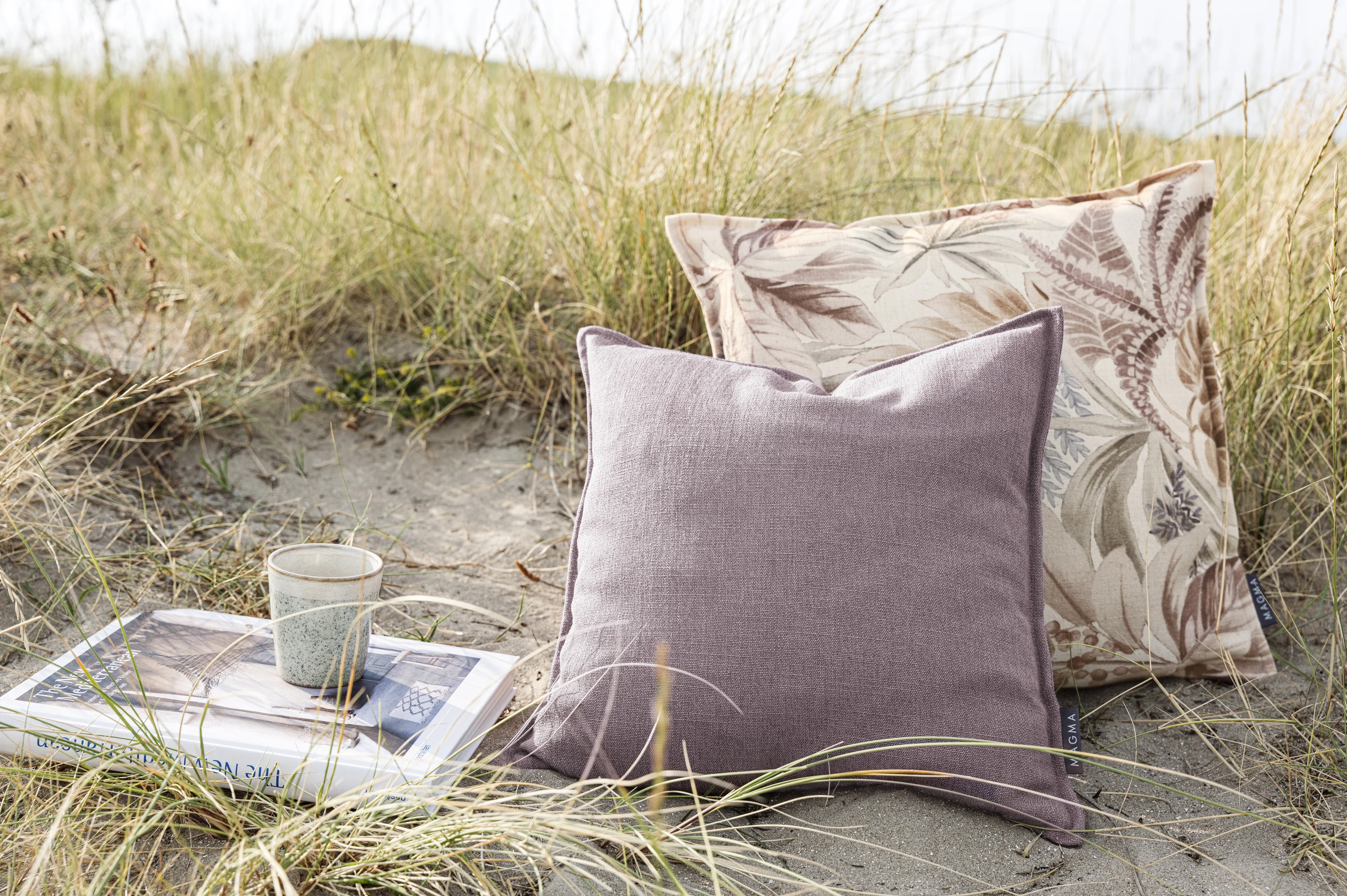 Kissenbezug Tropen mauve 45 x 45 cm