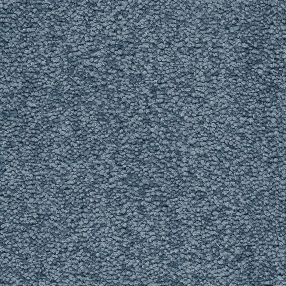 Teppichboden Plaza Velours Meterware auf Rolle babyblau 500 cm