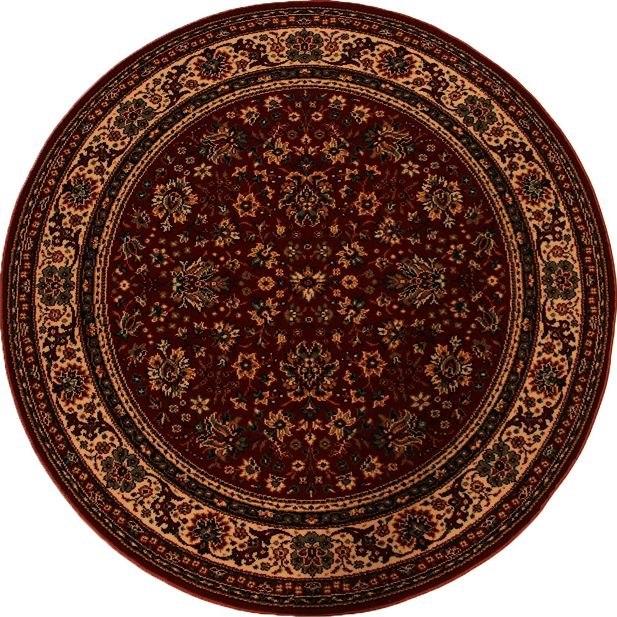 Teppich Lano Royal Klassisch Orientalisch braun/geige 120cm rund