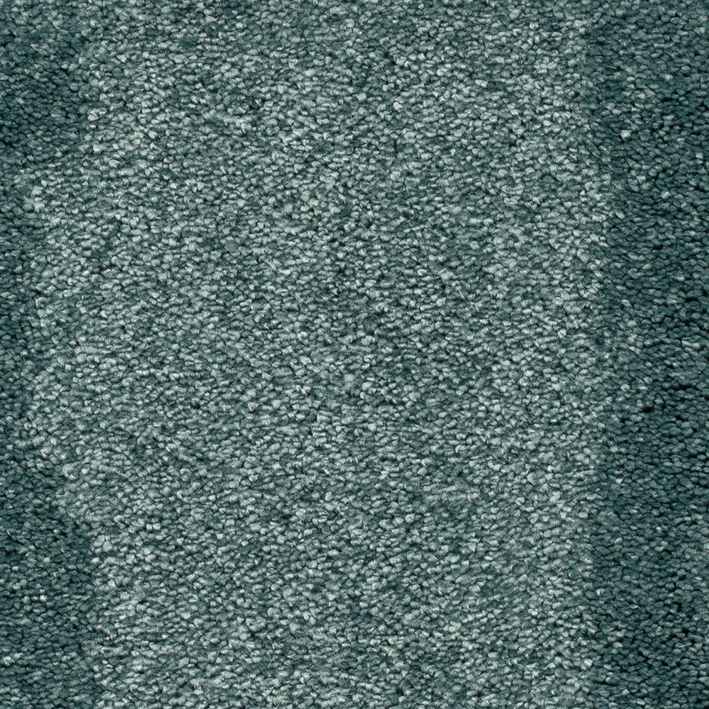 Teppichboden Luna Velours Meterware auf Rolle türkis 400 cm