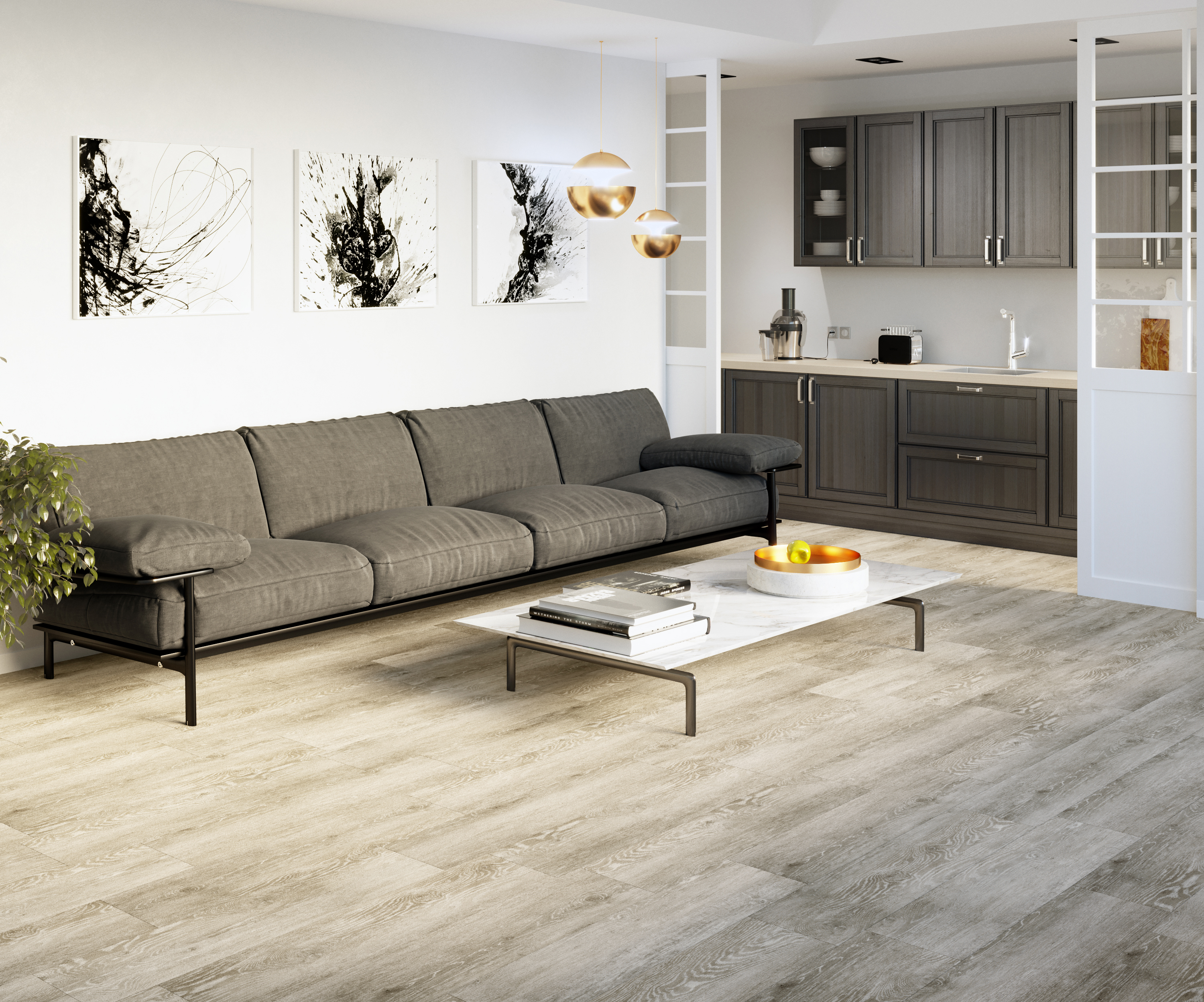 Teppichfliese Cara 25 x 100 cm Infloor