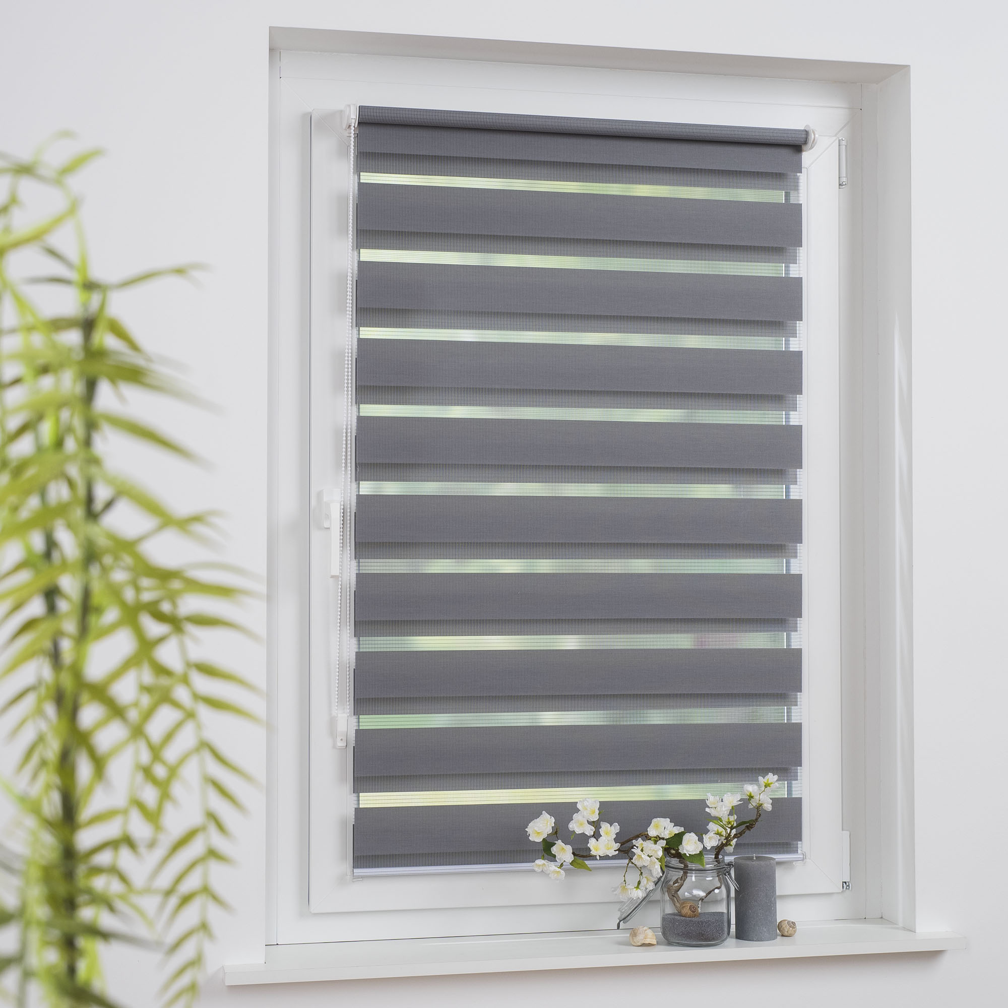 Klemmfix Duo-Rollo Liedeco grau