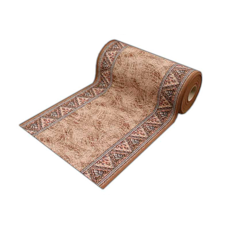 Teppichläufer Eiger Meterware Feinschlingen klassisches Design braun 95 cm