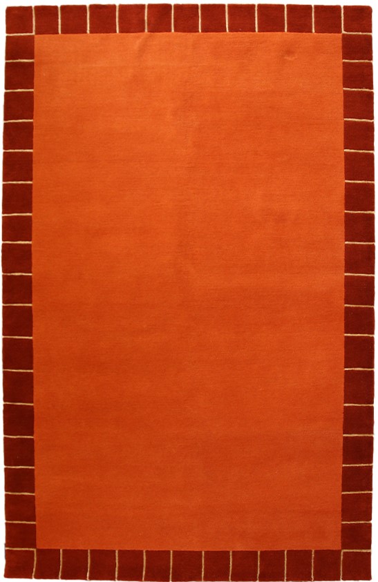 Original Handgeknüpfter Teppich Nepal Kathmandu rot orange 175 x 246