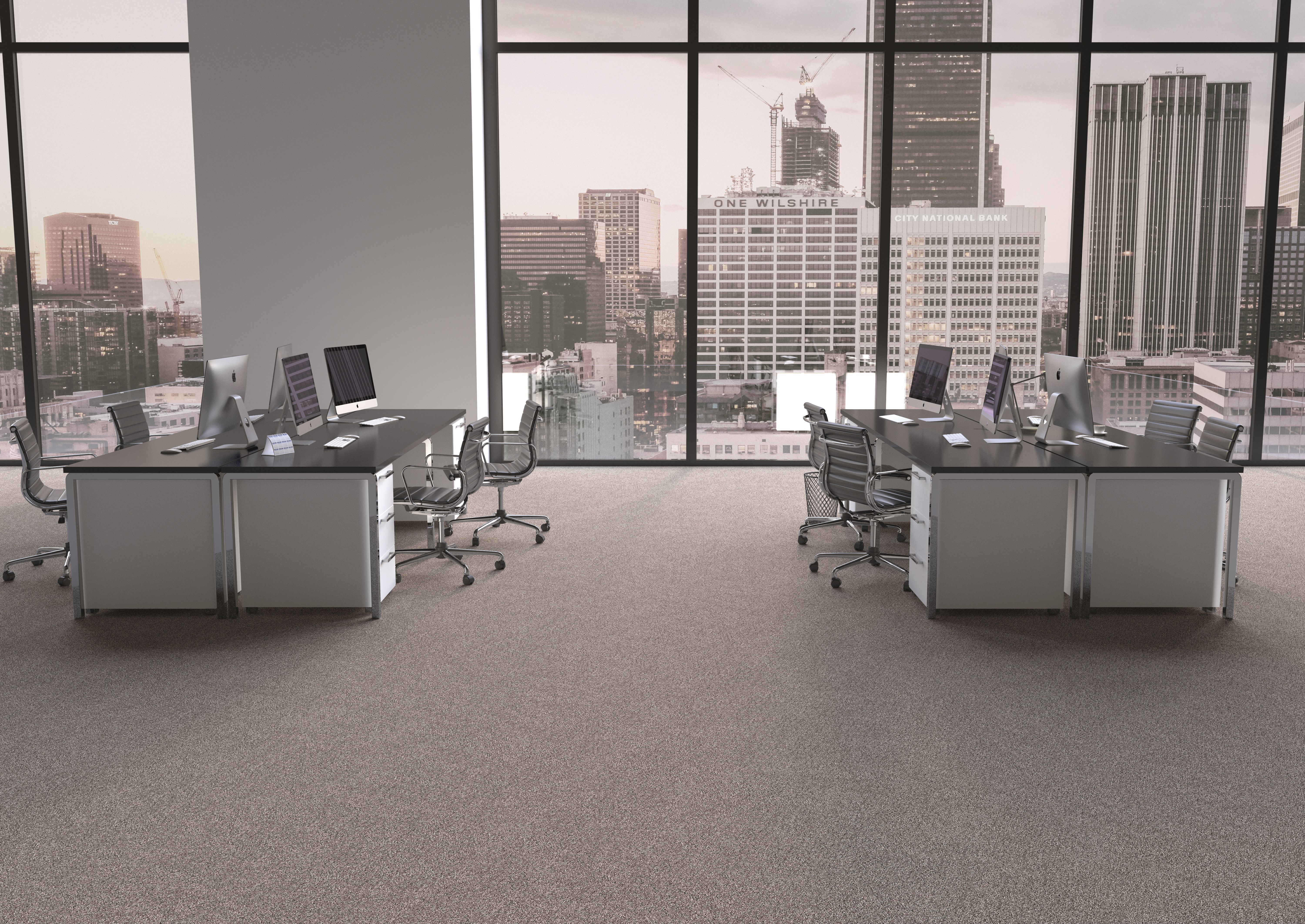 Teppichfliese Crosby Atlantic 25 x 100 cm Infloor