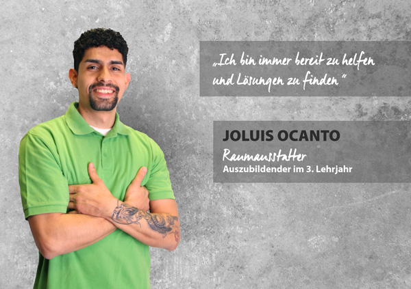 Portrait Joluis Ocanto, Raumausstatterin.