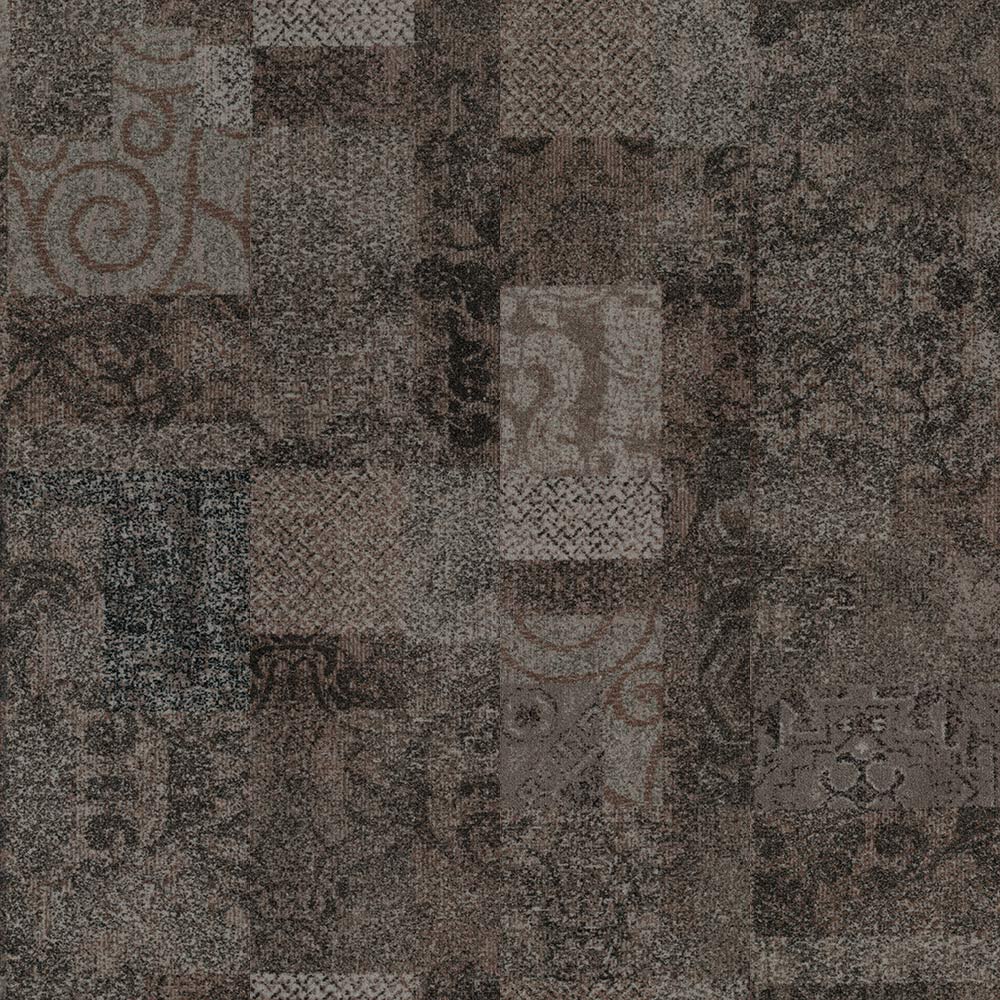 Teppichfliese Coronado 25 x 100 cm Infloor 032 Braun-Schwarz-Beiges Muster