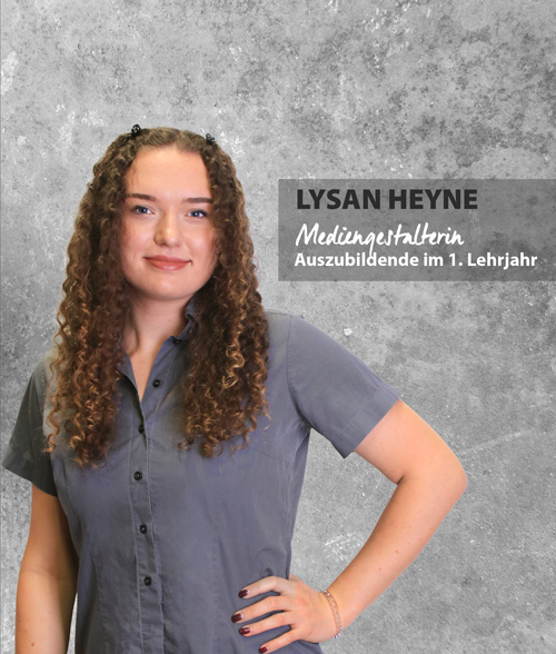 Portrait Mobil Lysan Heyne, Mediengestalterin.