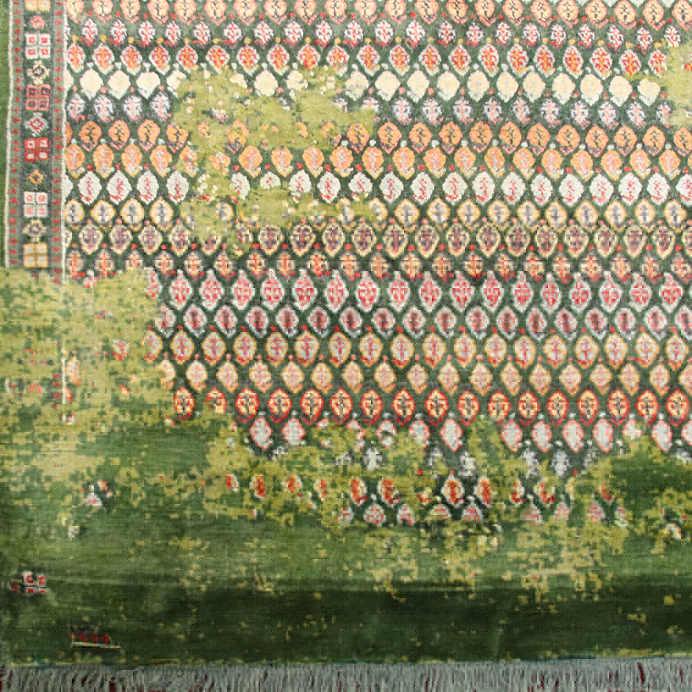 Original Handgeknüpfter Teppich Mir M2T aus Indien