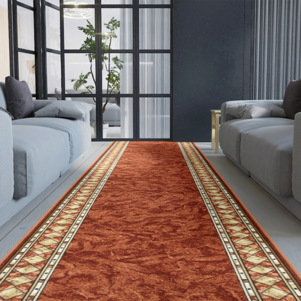 Teppichläufer Cheops Meterware Feinschlingen klassisches Design