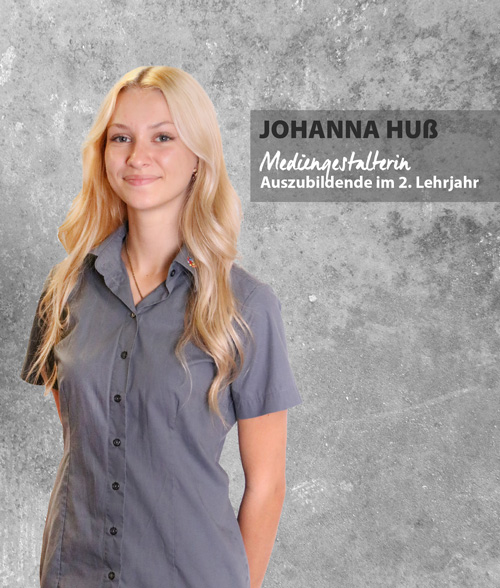 Portrait Johanna Huß, Mediengestalterin.