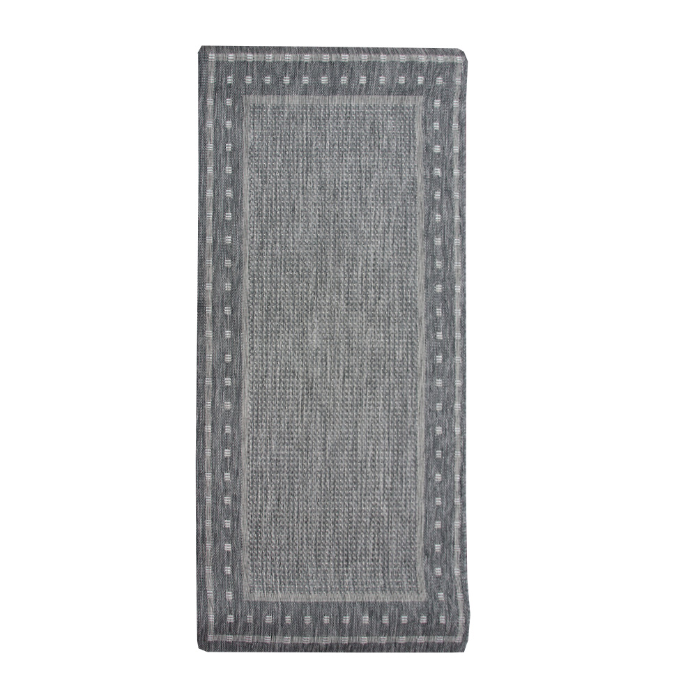 Teppich Natura Flachgewebe Outdoor grau