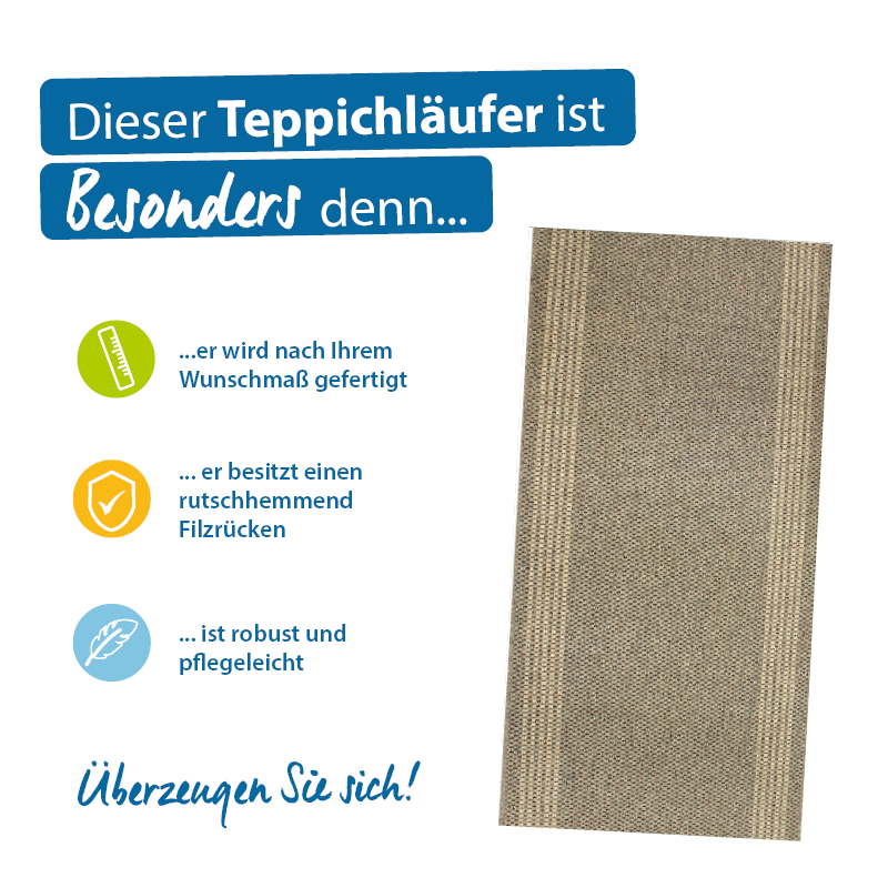 Teppichläufer Natura Eco modernes Design