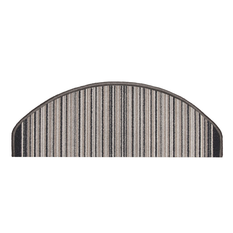 Stufenmatte Carnaby grau halbrund 56 x 18 cm
