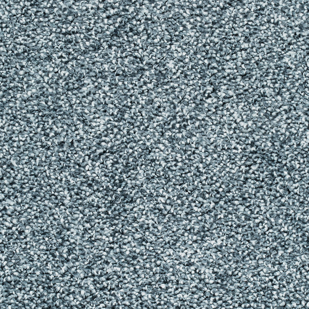 Teppichboden Gero Velours Meterware auf Rolle hellblau 500 cm