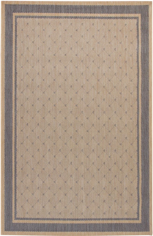 Teppich Natura Flachgewebe Outdoor blau