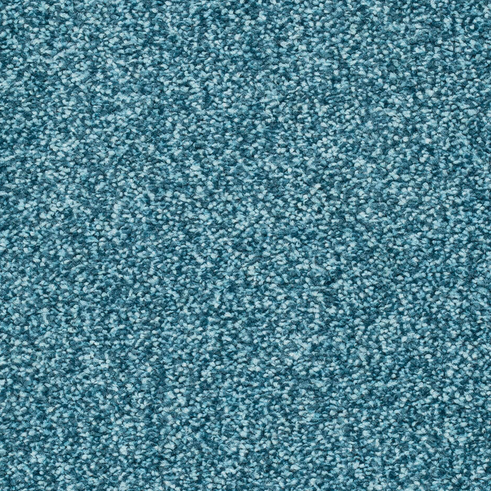Teppichboden Derby Verlours Meterware auf Rolle hellblau 500 cm