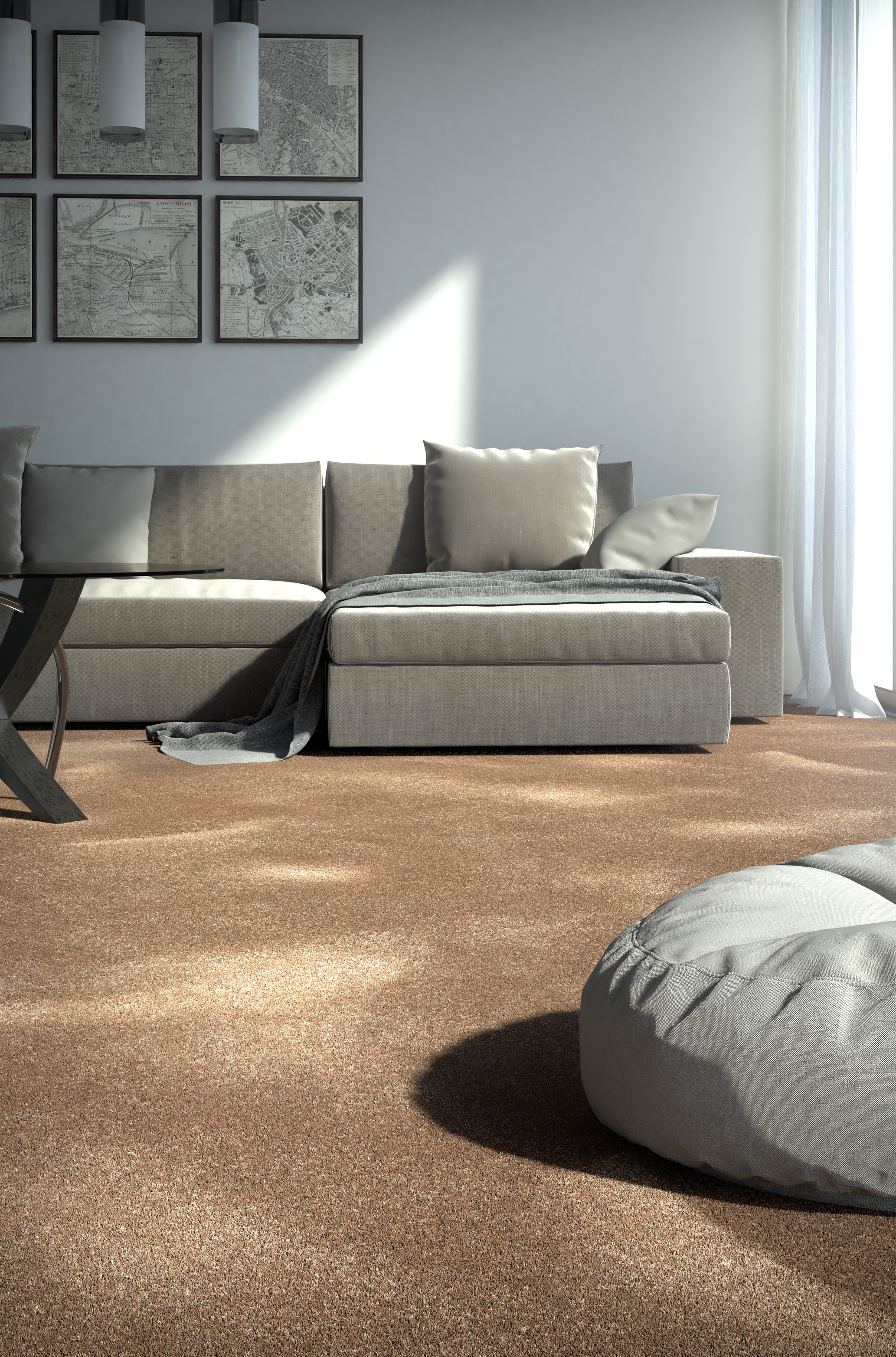 Teppichfliese Cosy Gloss 25 x 100 cm Infloor