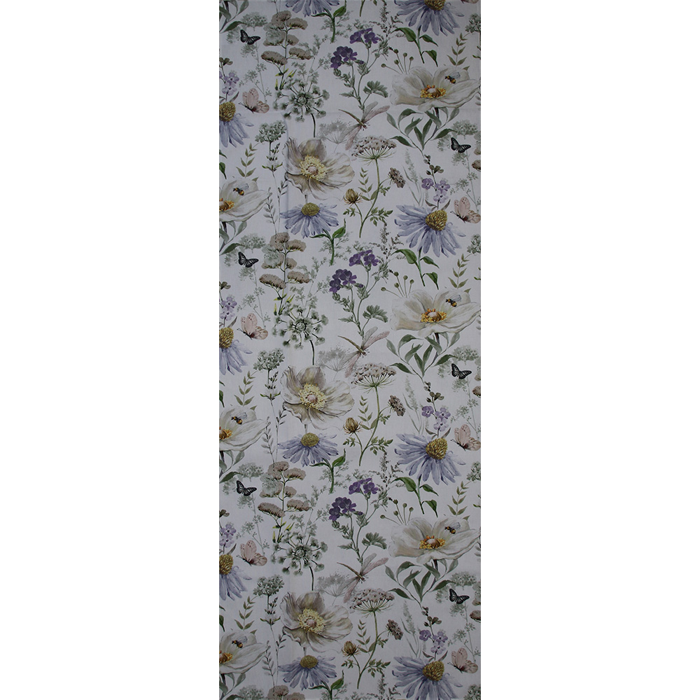 Pichler Lissy Tischläufer mit floralem Muster in Lila aus 100% Baumwolle 50x150cm