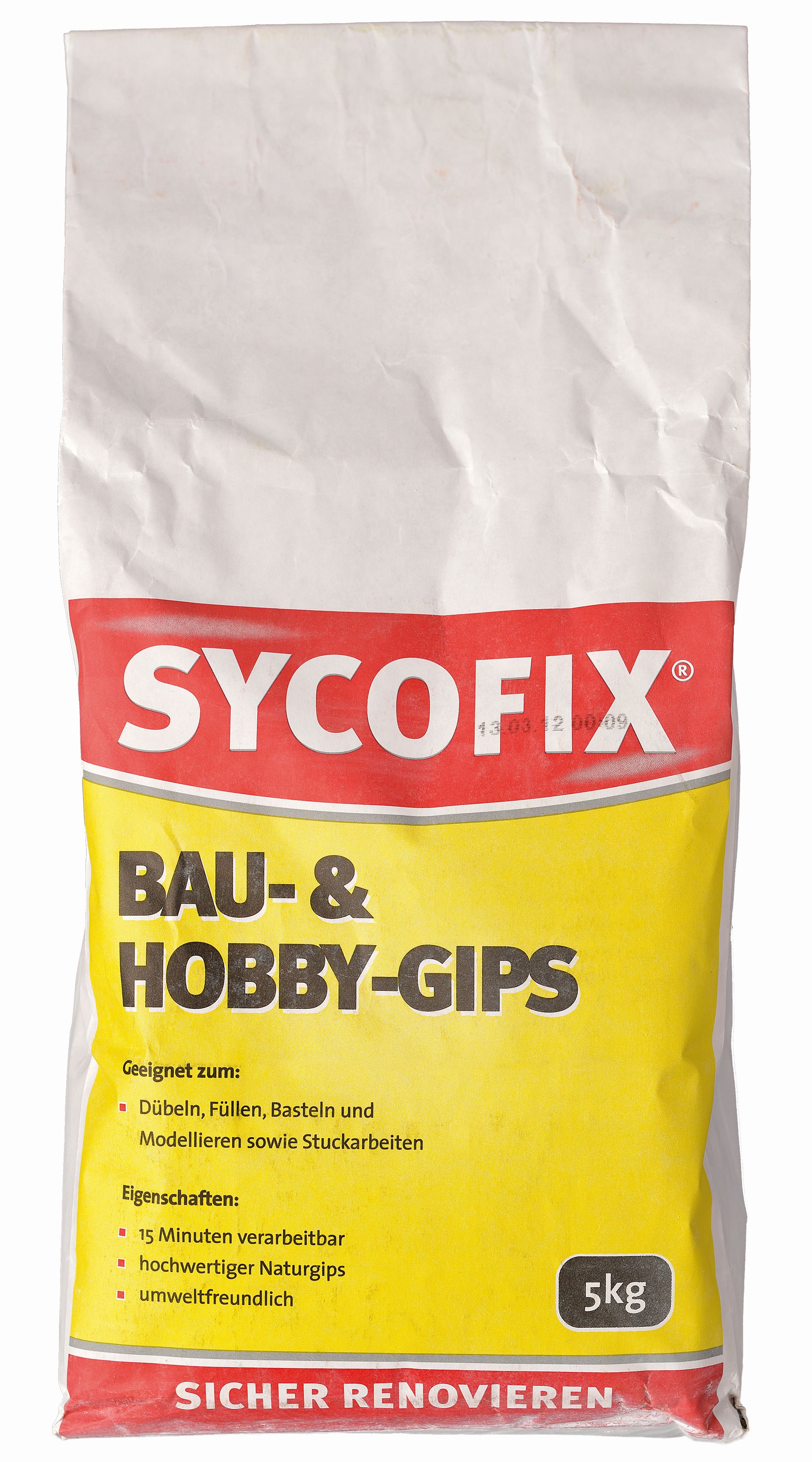 SYCOFIX ® Bau - und Hobbygips 5 kg Sack
