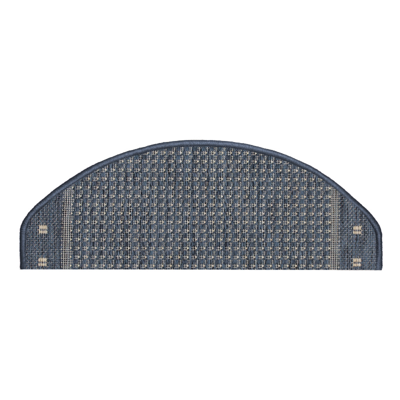 Stufenmatte Natura blau halbrund 56 x 18 cm