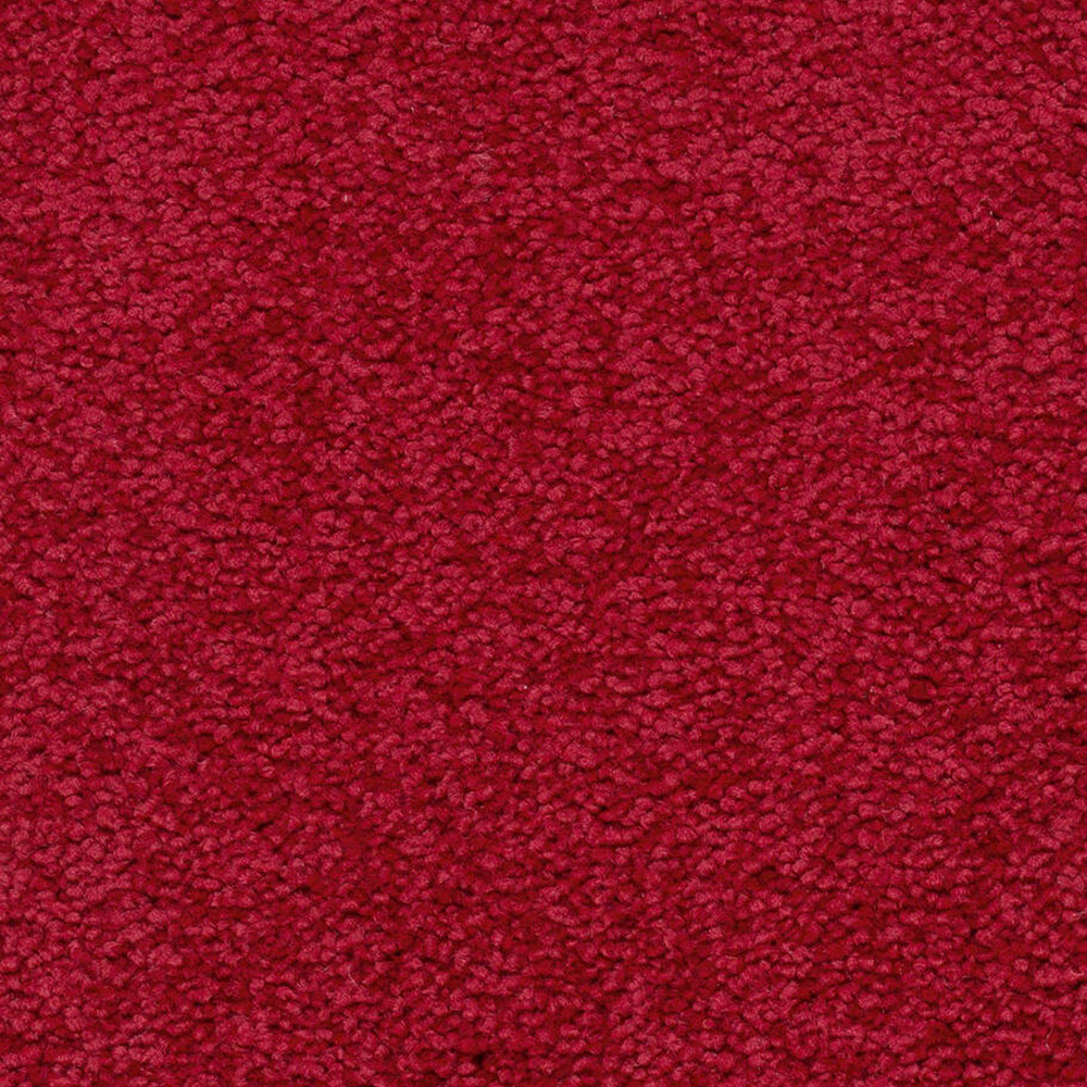 Teppichboden Plaza Velours Meterware auf Rolle rot 500 cm