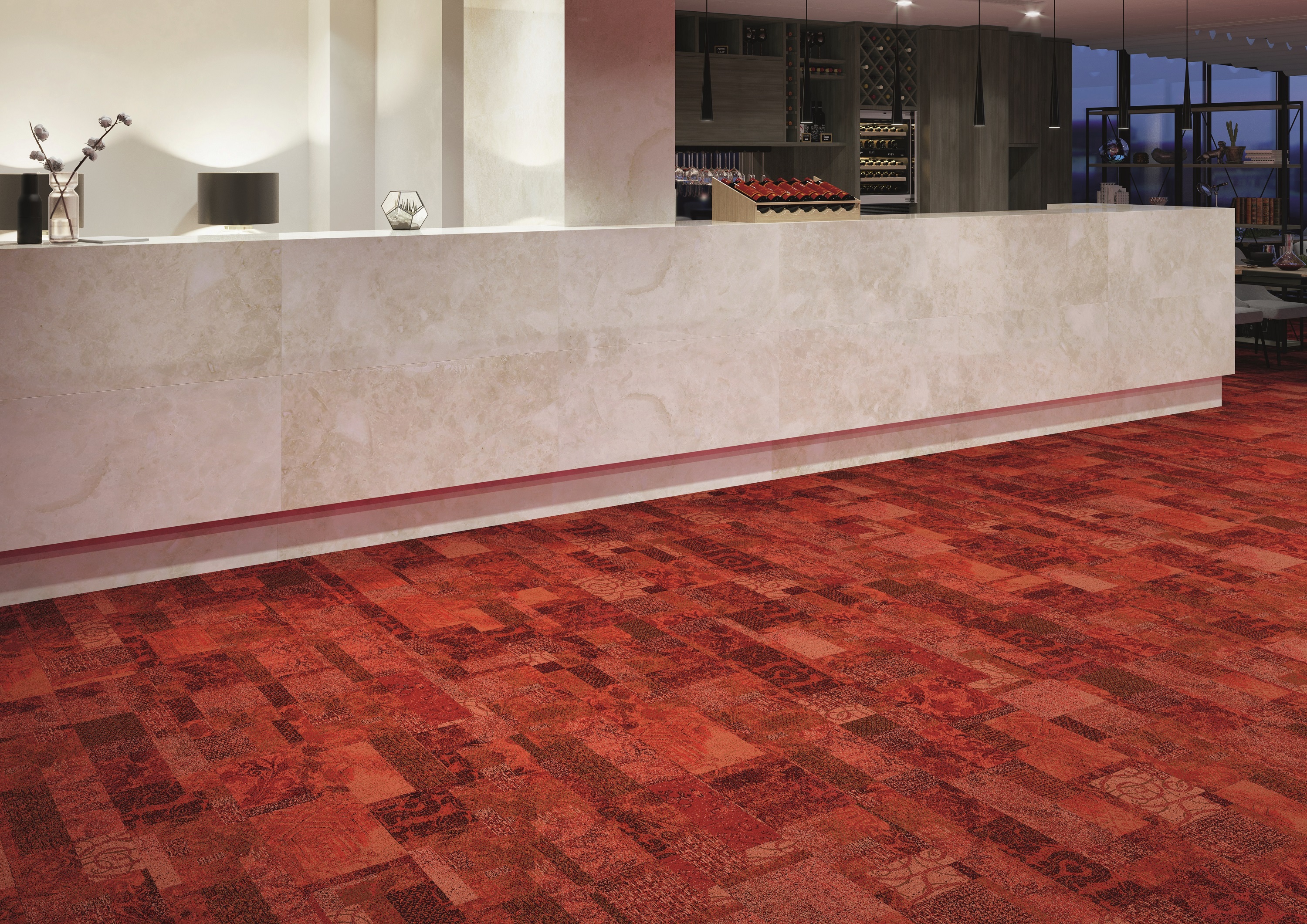 Teppichfliese Coronado 25 x 100 cm Infloor