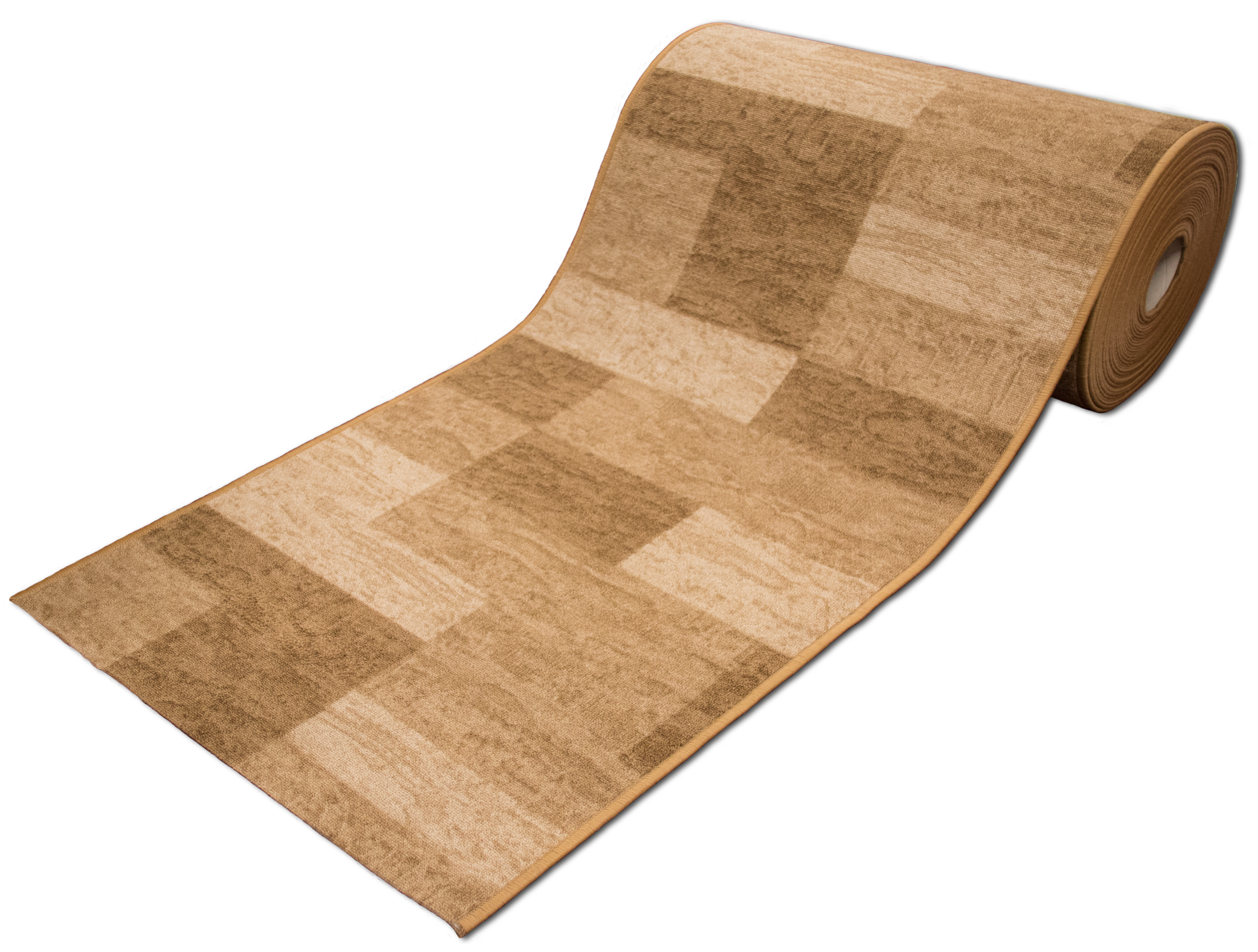 Teppichläufer Icona Meterware Feinschlingen modernes Design sand 80 cm