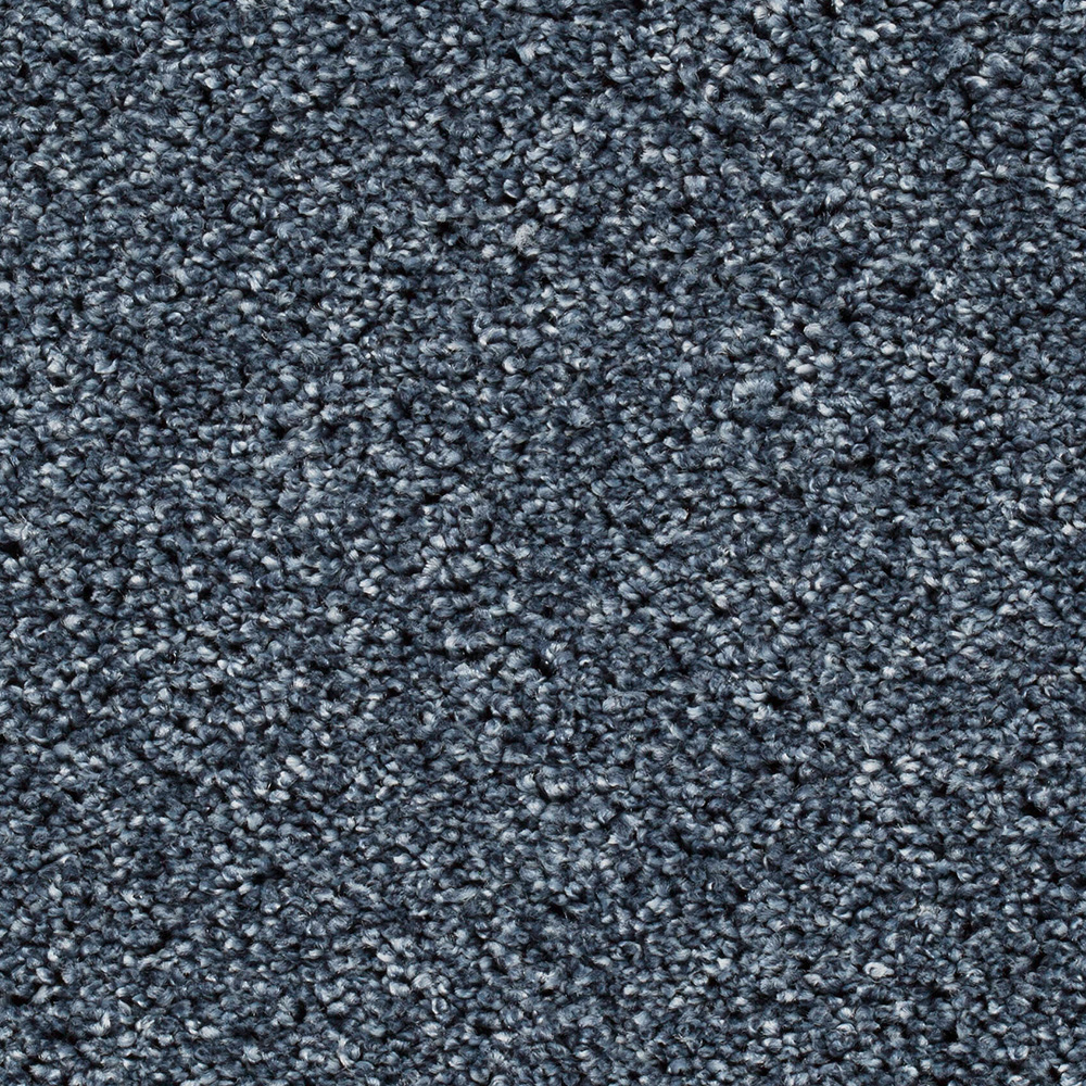 Teppichboden Carisma Velours Meterware auf Rolle blau 500 cm