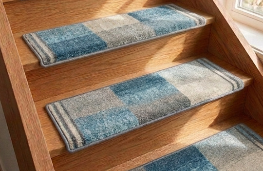 Stufenmatte Ikat rechteckig