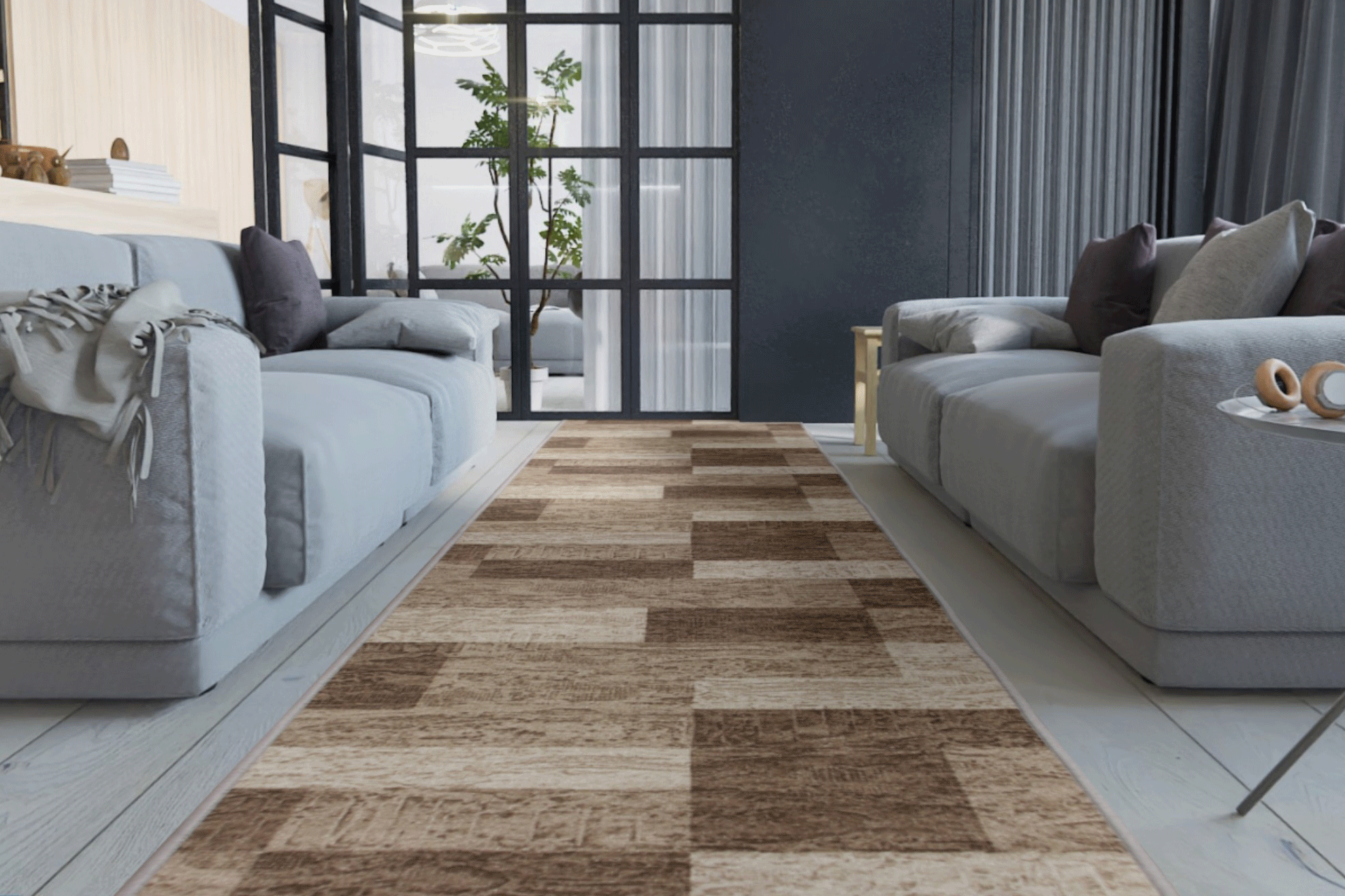 Teppichläufer Icona Meterware Feinschlingen modernes Design