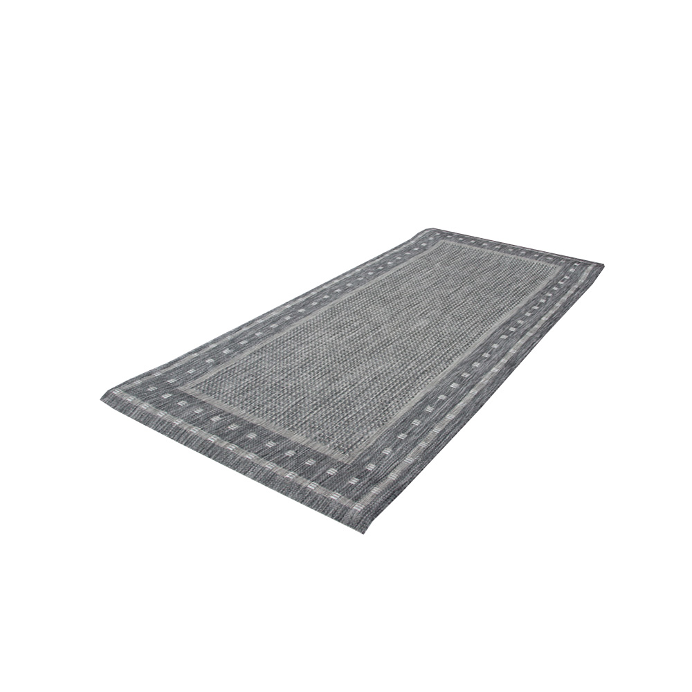 Teppich Natura Flachgewebe Outdoor grau