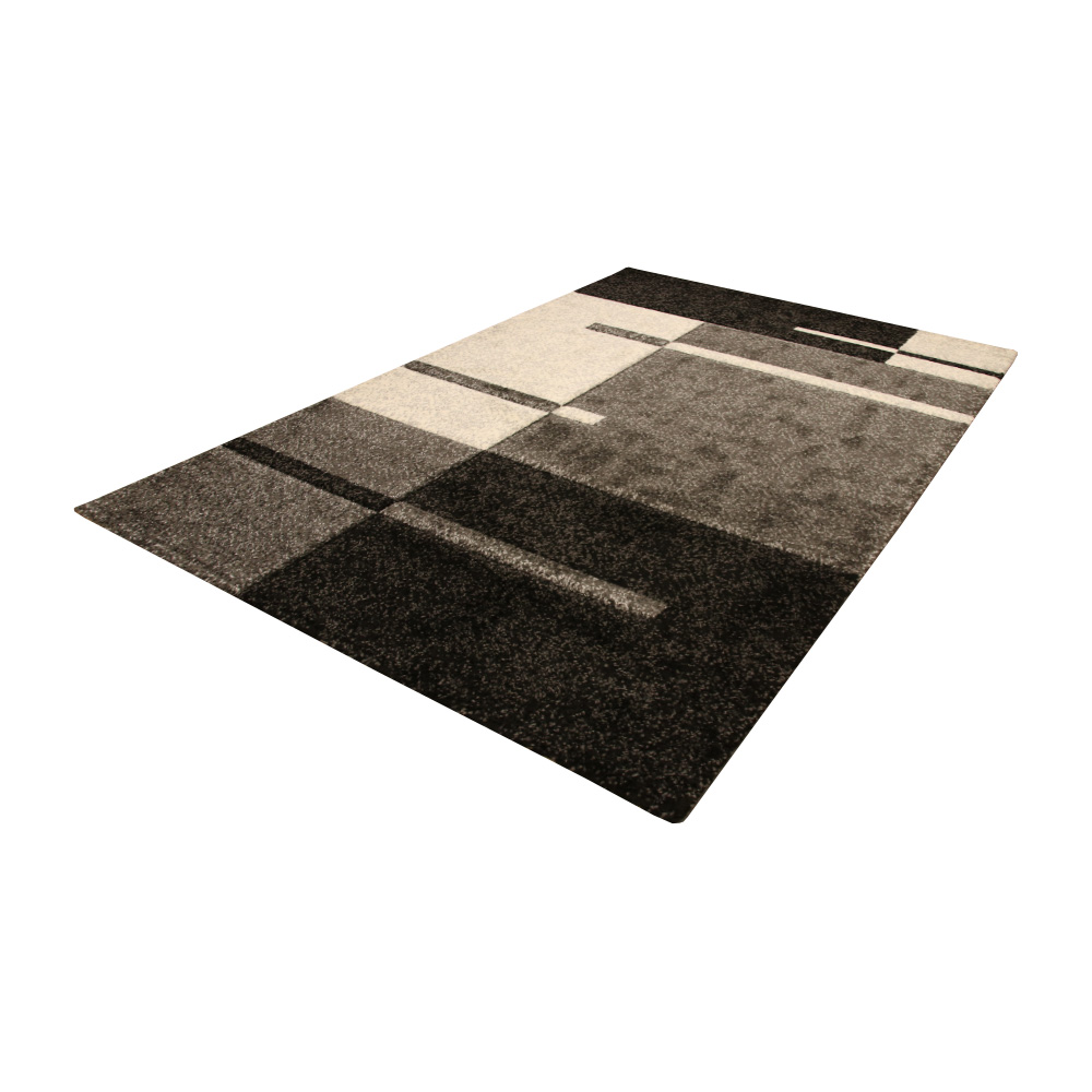 Teppich Malibu 404 grau Vierecke abstrakt 120 x 170