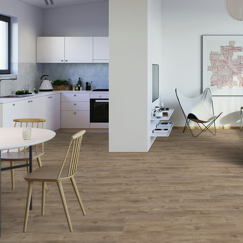 Designbelag Eiche markant greige 12,5 x 100 cm Planke Altro Debolon