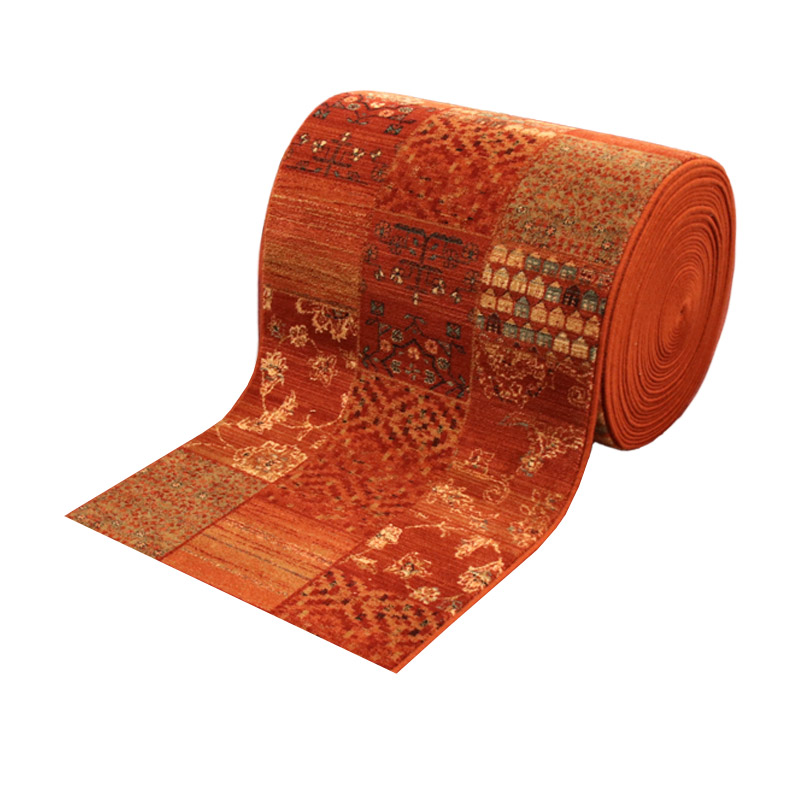 Teppichläufer Kashqai Meterware hochwertiger Wollvelours klassisches Design terra 67 cm