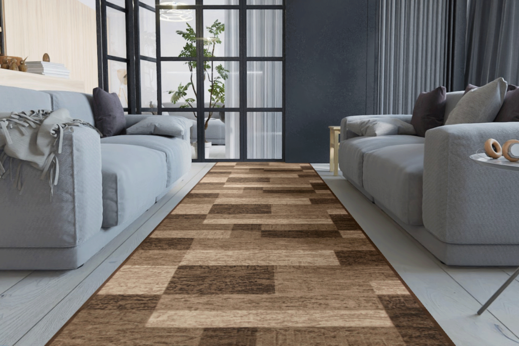 Teppichläufer Icona Meterware Feinschlingen modernes Design